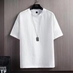 Linen Shirt Factory - Men's Casual Summer Short-sleeved Shirt
