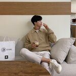 Sweater Factory - Men's Winter Loose Semi-Zipper Retro Knit