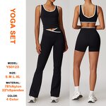 Sportswear Set Factory - Women Fitness Bra Tank Top Shorts Set