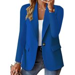 Blazers Factory - Women's Large Size Solid Color Office Jacket