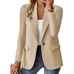 Blazers Factory - Women's Large Size Solid Color Office Jacket