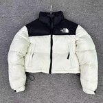 Down Jacket Factory - Women Designer Cropped Puffer Coat
