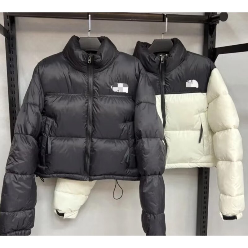 Down Jacket Factory - Women Designer Cropped Puffer Coat