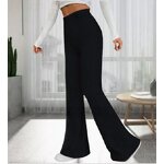 Pants Factory - Stretch Long Flared Trendy Premium Trousers