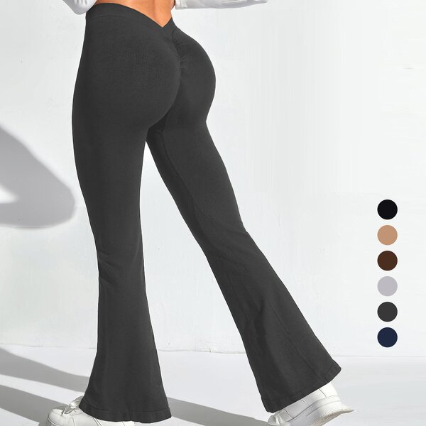 Yoga Leggings Factory - Custom Spandex Nylon Seamless V Back