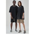 T-Shirt Factory - Gradient Retro Black Cotton Printed Men's Tee