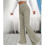 Pants Factory - Stretch Long Flared Trendy Premium Trousers