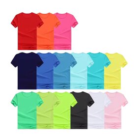 Kids T-Shirt Factory - Unisex 100% Polyester Plain Blank Tee