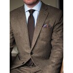 Men's Suit Factory - Autumn Winter Tweed Three-Piece Business Suit