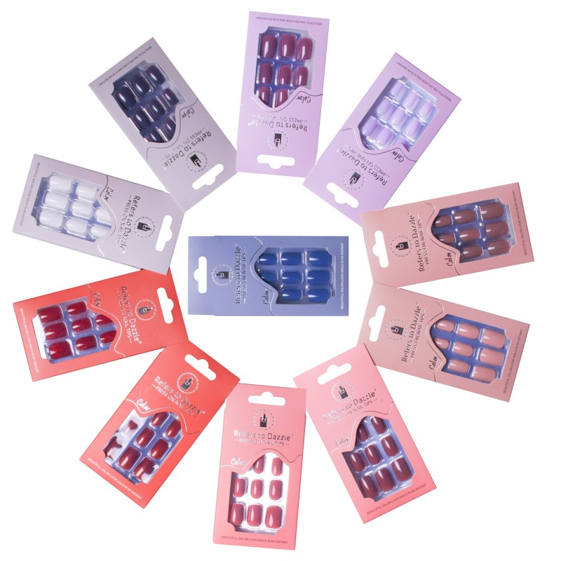 False Nails Manufacturer - 24 Pieces Wholesale Pure Color Matte