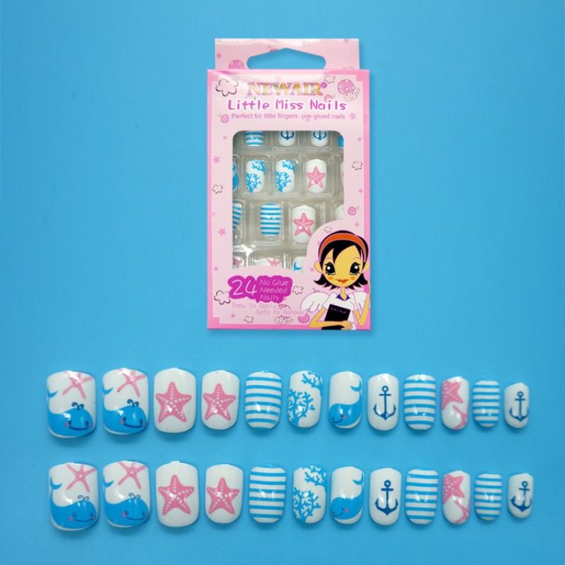 False Nails Manufacturer - OEM Custom Children Cute Kids Press on