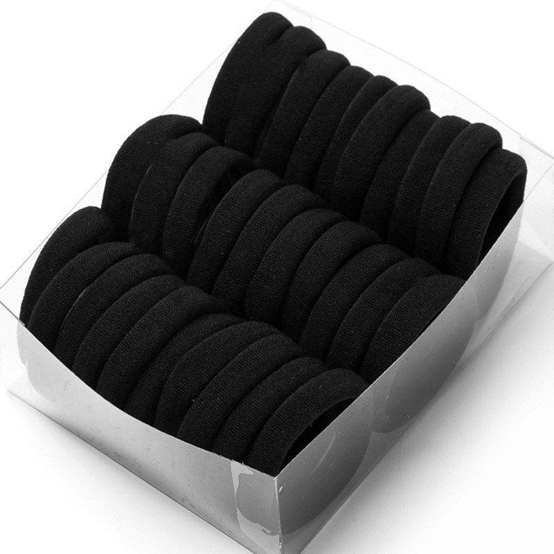 Hair Ties Manufacturer - Factory Wholesale Black Elastic Cotton