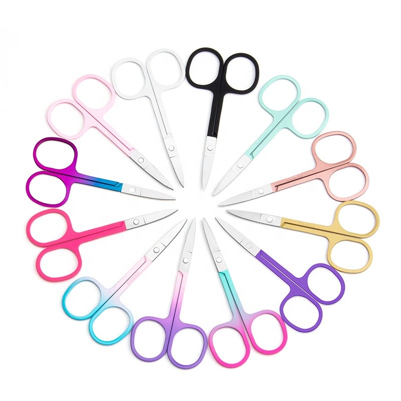 Lash Scissors Factory - Small Pink Stainless Steel Eyelashes Mini