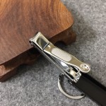 指甲钳套装源头工厂-经典钥匙扣皮革盒切割器