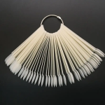 指甲色卡生产厂家-50片圆扇形展示丙烯酸甲片