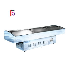Seafood Refrigerator Factory - Commercial Display with Upright Freezer