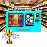 Lottery Kiosk Factory - Wall Mounted with Light Box 10.1 Touch