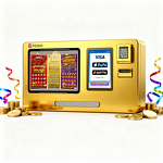 Lottery Vending Machine Factory - 24/7 Automatic Credit Card Coin
