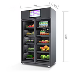 Fresh Fruits Vending Factory - Large Capacity Commercial Touch Screen