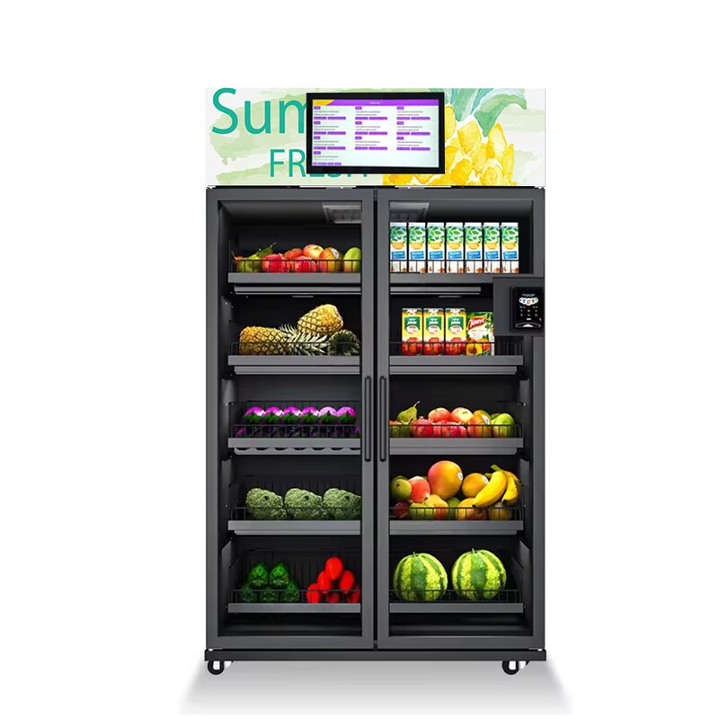Fresh Food Vending Factory - Fully Automatic Fruits Combo Snack Drink