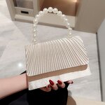 Evening HandBag Manufacturer - Luxury Pearl Chain Clutch