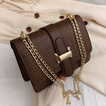 Crossbody Bag Factory - Embossed Solid Color Square Bag