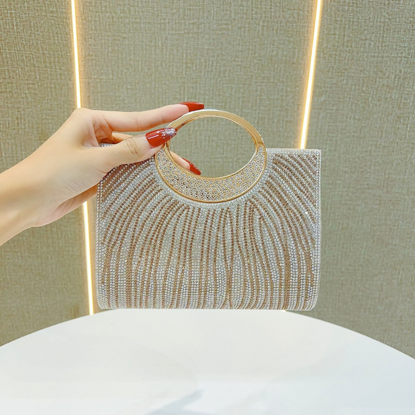 Evening Bags Manufacturer - Versatile Geometric Tassel Clutch