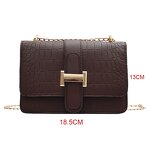 Crossbody Bag Factory - Embossed Solid Color Square Bag
