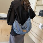 Shoulder Bag Manufacturer - Custom Retro Denim Underarm Bag