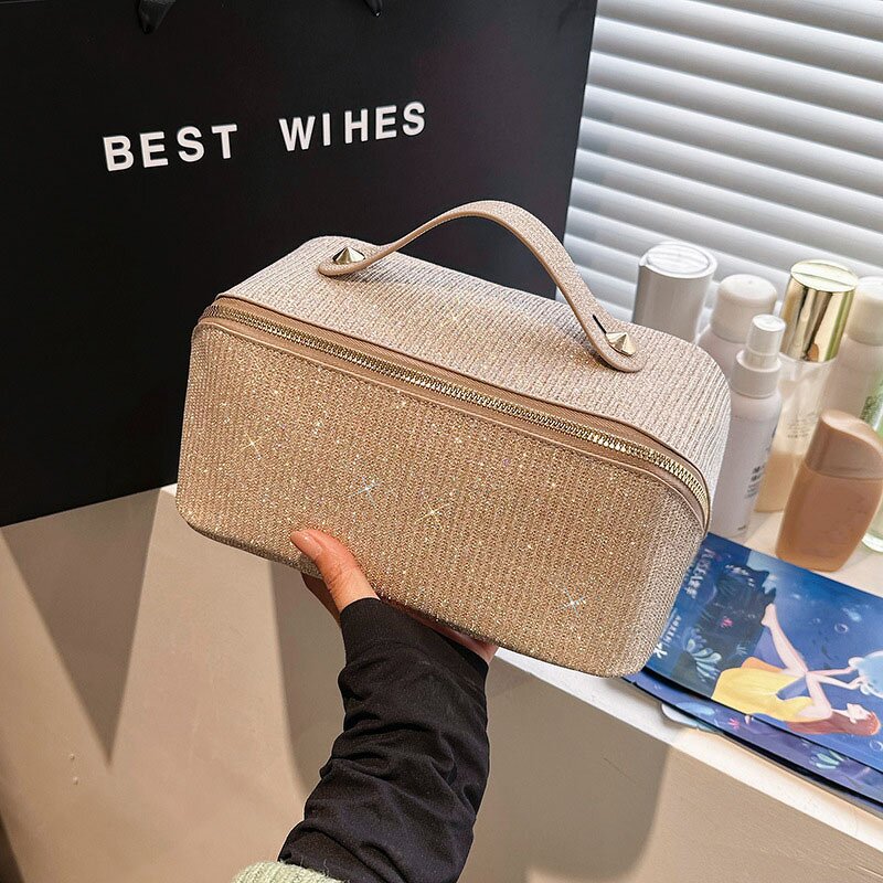 Cosmetic Bag Factory - Multi-Functional Solid Color Case