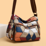 Crossbody Bag Manufacturer - Geometric Multi-Layer Zipper Bag