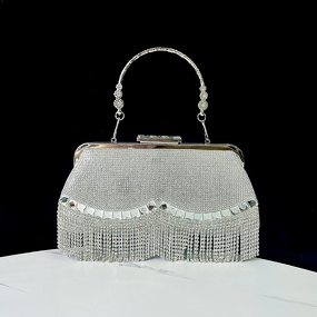 Wedding Banquet Handbag Manufacturer - Small Fragrance Diamond Bag