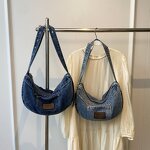Shoulder Bag Manufacturer - Custom Retro Denim Underarm Bag