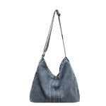 Crossbody Handbag Factory - Retro Denim Large Capacity Bag