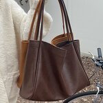 Tote Bags Factory - Trendy Autumn PU Leather Handbag