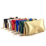 Clutch Bags Factory - Elegant Satin Tassel Handbag