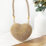 Evening Bags Manufacturer - Sparkly Rhinestone Heart Bag