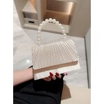 Evening HandBag Manufacturer - Luxury Pearl Chain Clutch