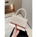 Evening HandBag Manufacturer - Luxury Pearl Chain Clutch