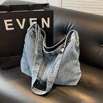 Crossbody Handbag Factory - Retro Denim Large Capacity Bag