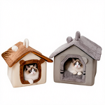 Cat Bed Manufacturer - Winter Warm Semi-enclosed Cave