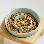 Ceramic Pet Bowl Manufacturer - Slow Feeding Elevated Bowl