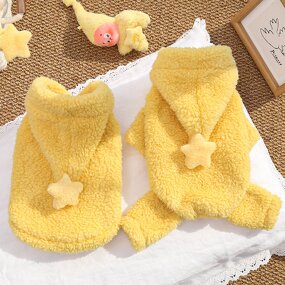 Pet Clothes Manufacturer - Cute Star Hoodies Sweater Coat