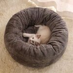 Pet Cat Bed Manufacturer - Plush Round Sofa Cushion