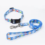 Pet Collar and Leash Factory - Nylon Printed Adjustable Set