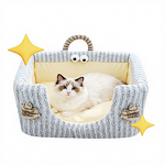 Pet Cat Bed Factory - Cartoon Plush Sofa Cushion Mat