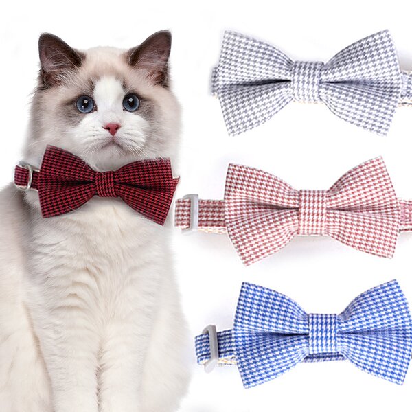 Pet Collar Factory - Plaid Print Adjustable Cat Collar
