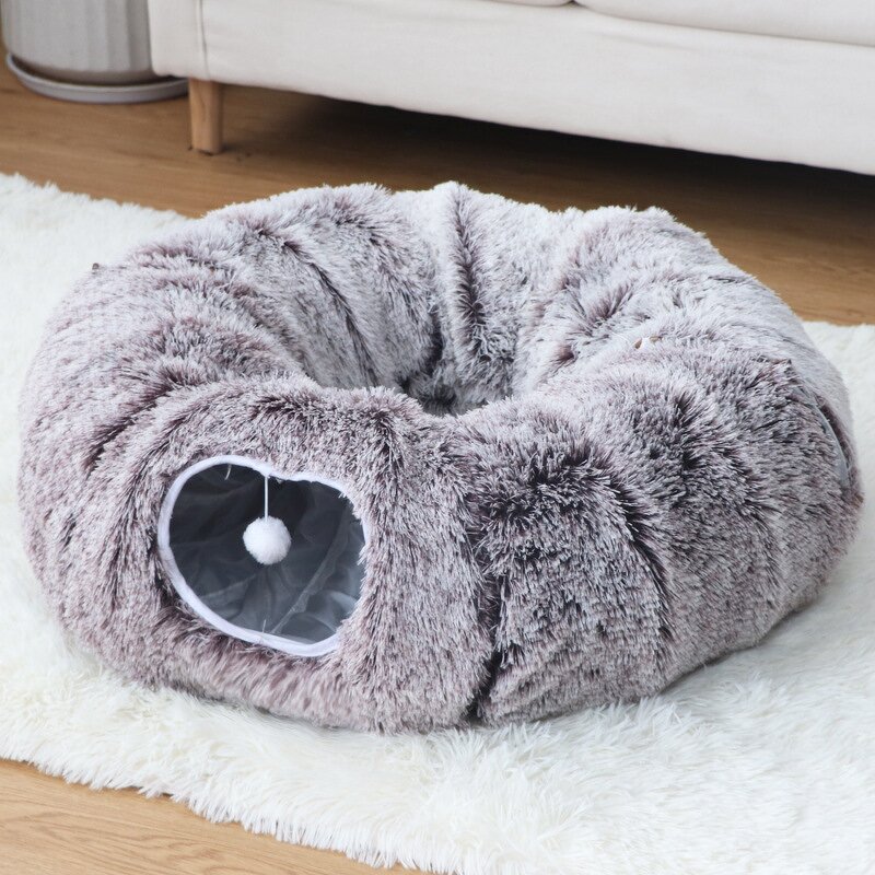 Cat Bed Factory - Tunnel 2 in 1 Plush Sleeping Mat