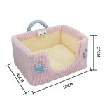 Pet Cat Bed Factory - Cartoon Plush Sofa Cushion Mat