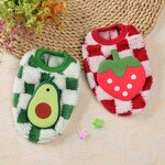 Pet Clothing Factory - Cartoon Fruit Checkered Pattern Coat
